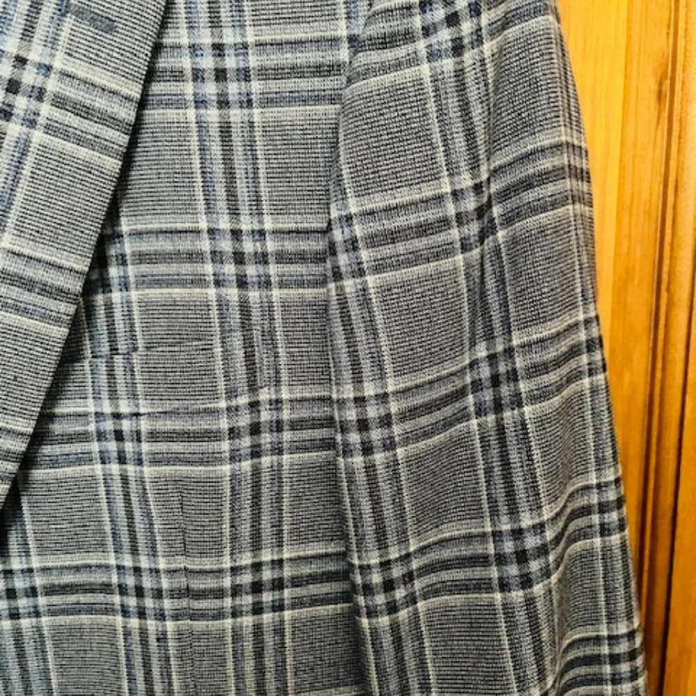 Tommy Hilfiger blue plaid sport coat - Picture 4 of 7